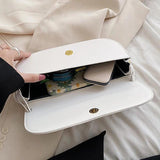 Women Strap Sling Shoulder Bag Green Pu Leather Handbag Armpit Bag Clutch