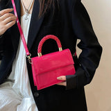 Women Shoulder Bags Purple Orange Handbags Clutch Ladies Patent Leather