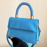 Women Shoulder Bags Purple Orange Handbags Clutch Ladies Patent Leather