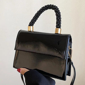 Women Shoulder Bags Purple Orange Handbags Clutch Ladies Patent Leather