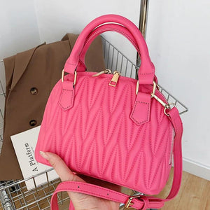 Green PU Leather Shoulder Bag Crossbody Handbag