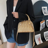Green PU Leather Shoulder Bag Crossbody Handbag