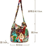 Bohemian Style Crossbody Bag Patchwork Adjustable Female Bags