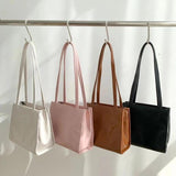 Vintage Zipper Women's Bag PU Leather Ladies Shoulder Bag Small Female Handbags