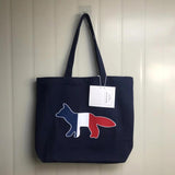 Fox Print Large Tote Bag for Women Eco Shopping Handbag