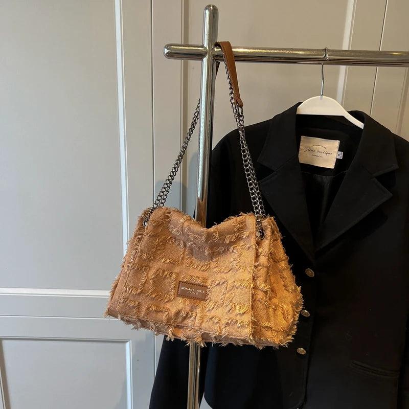 Vintage Canvas Shoulder Crossbody Bags Women Handbag Purses Ladies Messenger Bag