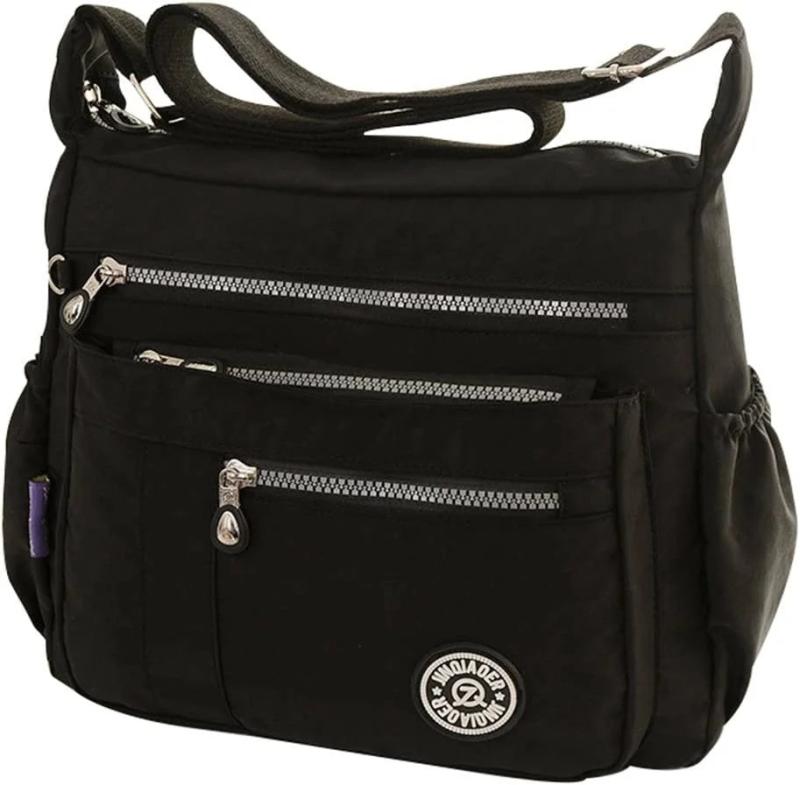 Waterproof Nylon Shoulder Bags Canvas Messenger Bag For Women Female Crossbody B