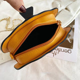 Vintage Pumpkin Shape Shoulder Bag Female Purse Waterproof Messenger Bag