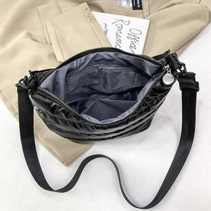 Winter Quilted Crossbody Bag for Women