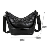 Winter Quilted Crossbody Bag for Women