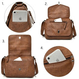 Soft Leather Crossbody Bags for Women Casual Shoulder Bags