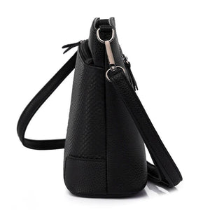 Small Leather Messenger Bag for Women Crossbody Handbag