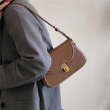 Vintage Flap Crossbody Purse Small Ladies Handbag
