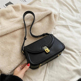 Vintage Flap Crossbody Purse Small Ladies Handbag