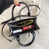 Fluorescent Mini Shoulder Bag Patent Leather Handbag
