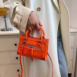 Fluorescent Mini Shoulder Bag Patent Leather Handbag