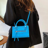 Fluorescent Mini Shoulder Bag Patent Leather Handbag