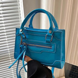 Fluorescent Mini Shoulder Bag Patent Leather Handbag