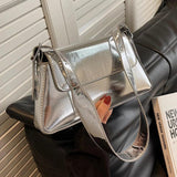Vintage Women Silver Axillary Bags Evening Clutch Shoulder Bags