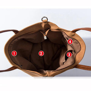 Large Tote Bag Leather Women Handbag Shoulder Bags Patchwork Ladies Hand Bags