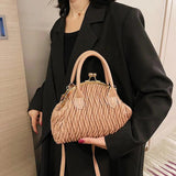 Green Silver Crossbody Bag Women Pleated Handbag Evening Clutch