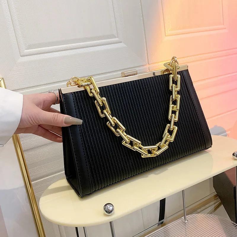 Pink Shoulder Bag Party Crossbody Chain Axillary Bag