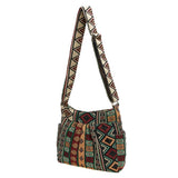 Bohemian Style Crossbody Bag Vintage Hobo Bag Multi-pockets Messenger Bag