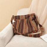 Bohemian Style Crossbody Bag Vintage Hobo Bag Multi-pockets Messenger Bag