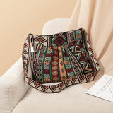 Bohemian Style Crossbody Bag Vintage Hobo Bag Multi-pockets Messenger Bag