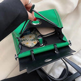 Casual Women Large Capacity Handbags Lady Green Shoulder Bags