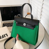 Casual Women Large Capacity Handbags Lady Green Shoulder Bags