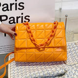 Women Evening Clutch Plaid Messenger Shoulder Chain Bags Handbags