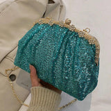 Sequins Crossbody Bags Wedding Evening Clutch Lady Chain Shoulder Bags