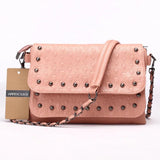 Skull Rivet Chain Crossbody Bag for Women