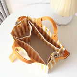 Women Crossbody Bag Striped Shoulder Bags Canvas Tote Handbags