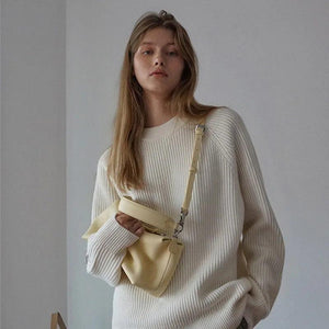 Small Shoulder Bag Crossbody Chain Hobos Yellow Purse