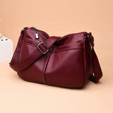Women Leather Shoulder Bag Crossbody Messenger Tote Purse