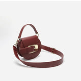 Round Saddle Bag for Women Crossbody Bags Ladies Handbag Totes
