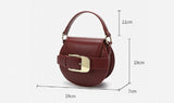 Round Saddle Bag for Women Crossbody Bags Ladies Handbag Totes