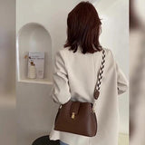 Soft PU Leather Bucket Shoulder Bags for Women