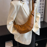 Vintage Leather Shoulder Bag Women's Crossbody Hobo Bag