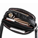 Women's Mini Crossbody Bag Vintage Washed Leather Shoulder Purse