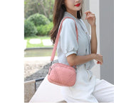 Women's Mini Crossbody Bag Vintage Washed Leather Shoulder Purse