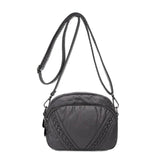 Women's Mini Crossbody Bag Vintage Washed Leather Shoulder Purse