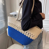 Summer Straw Handbags for Women Hollow Beach Woven Messenger Shoulder Bags