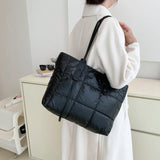 Winter Shoulder Bag Casual Ladies Large Capacity Zipper Handbags Tote