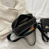 Diamond Lattice Crossbody Bag for Women with Wide Strap