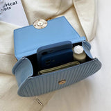 Women Orange Saddle Bag Chain Shoulder Bag Crossbody Bag