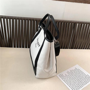 Canvas Women Handbags Large Capacity Ladies Shoulder Crossbody Bag