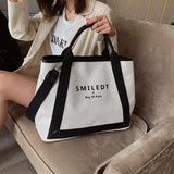 Canvas Women Handbags Large Capacity Ladies Shoulder Crossbody Bag